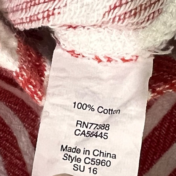 J. Crew Flip Striped Hoodie Sweatshirt Stripes Size Large Pockets - Picture 6 of 8